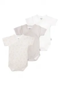 Боди Liliput "Rainbow" с запахом и практичной планкой на кнопках, в упаковке 3 шт, серый