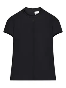 Креповый топ Heritage Courrèges, черный