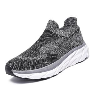 Дышащие легкие низкие повседневные туфли мужские серые SENGUIBUCK, полностью черные