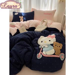 FUANNA Комплект постельного белья 1,5м, 4 предмета, 150x200 см, пододеяльник