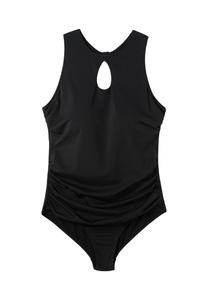 Купальник с изысканным вырезом спереди и сзади sheego, черный