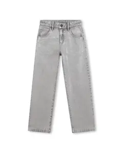 Детские джинсы серебристого цвета из хлопка Marc Jacobs