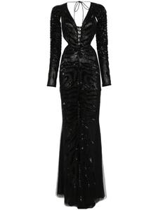 Roberto Cavalli платье Ray Of Gold, черный