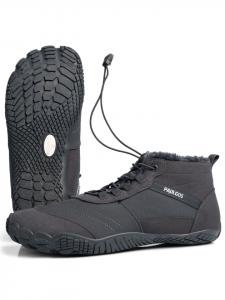 PAULGOS Зимние ботинки для ходьбы босиком, унисекс, размеры 37-47, 3 цвета, серый