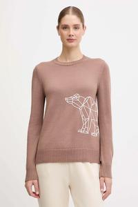 Свитер Ea7 Emporio Armani, коричневый