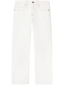 Прямые джинсы с контрастной строчкой OFF-WHITE, белый