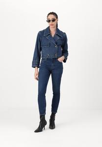 Джинсы облегающие SKINNY  Abercrombie & Fitch, темно-синий деним