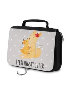 Mr. & Mrs. Panda Косметичка Fox Mama с надписью, пастельно-серого цвета