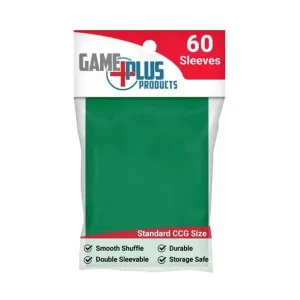 Стандартные конверты для карточек — зеленые (10 упаковок по 60 шт.), Card Sleeves (Game Plus Products)