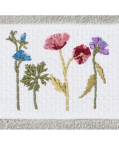 Украшенная салфетка из турецкого хлопка "безмятежность" Linum Home, Light Grey