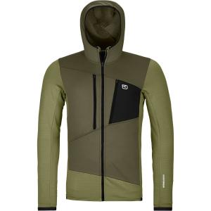 Флисовая худи с капюшоном в сетчатом стиле Ortovox, цвет wild herbs