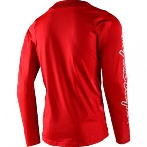 Холодное джерси Skyline с длинными рукавами мужские Troy Lee Designs, огненно-красный