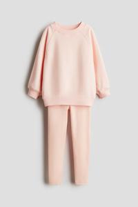 Двухкомпонентный свитшот и леггинсы H&M, оранжевый