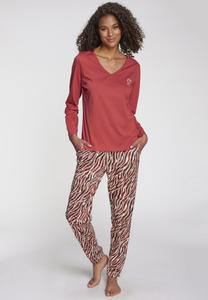 Пижамные брюки Vivance Pyjama bottoms, Rot Schwarz Gemustert/Black