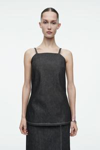 Блузка из сырого денима COS, индиго