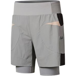 Шорты для бега Nathan Bell Collection Unisex Cyan Bird Gray Saucony, серый