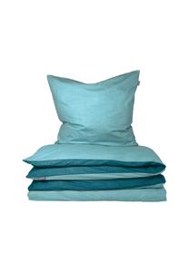 Двусторонний комплект постельного белья из гладкого ренфорсе Schiesser, светло-бирюзовый и тёмно-бирюзовый