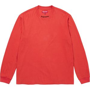 Футболка Supreme с длинными рукавами и вышитым воротником, цвет хаки