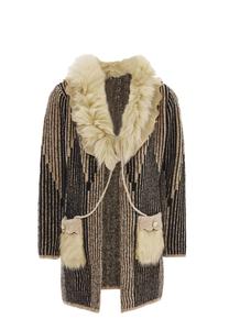 Толстовка faina Strickjacke, бежевый