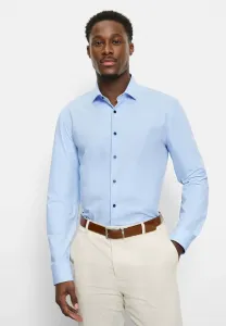 Семь суперделовых современных формальных рубашек кент Olymp No. Six, Bleu