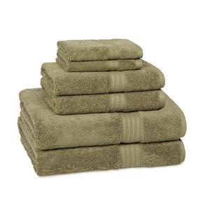 Набор банных полотенец Cassadecor Signature Solid из 6 предметов, цвет Moss