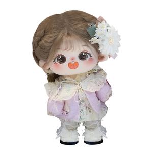 Хлопковая кукла со скелетом каштановый айрис садовые куклы плюшевая кукла высота 20 см длина 220 мм COTTON PLANET