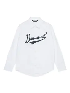 Рубашка с логотипом Dsquared2 Kids, белый