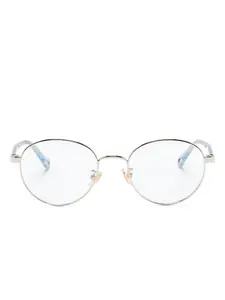 Очки в круглой оправе с логотипом Chloé, золотистый