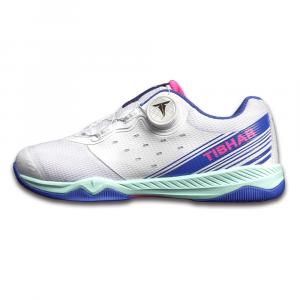 TIBHAR Унисекс настольный теннис кроссовки низкие белый королевский синий, цвет White Royal Blue