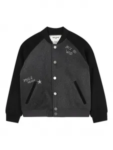 Бомбер со вставками Zadig & Voltaire Kids, черный