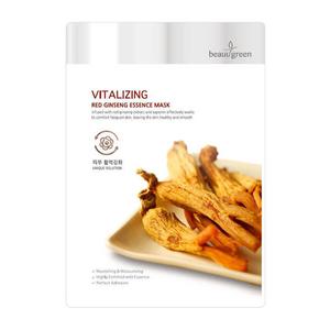 BeauuGreen, Vitalizing Red Ginseng Essence Mask Оживляющая маска для лица Женьшень 23г