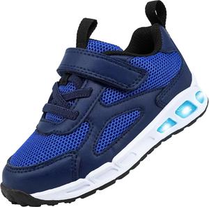 Детские кроссовки Floranate с подсветкой для мальчиков и девочек, светящиеся LED, легкие для прогулок и тенниса, для малышей и маленьких детей, синий