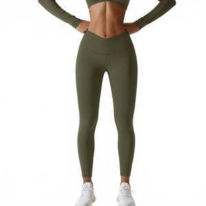 Софи Хай Райз Леггинсы в оливковом Rockstar Peach