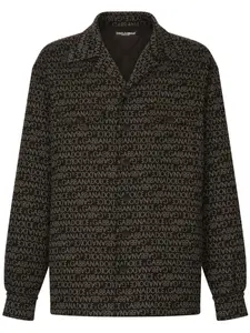 Куртка-рубашка с логотипом DOLCE & GABBANA, черный