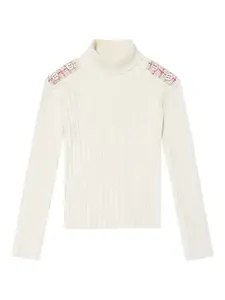 Джемпер с пуговицами Patachou, белый