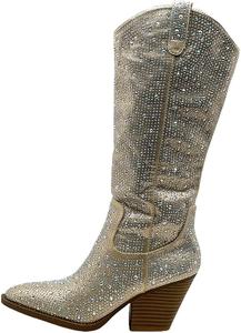 Женские боевые ботинки Forever, Champagne Knee High