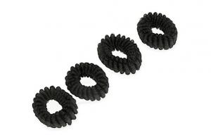 Jubileo, маленькие черные резинки для волос, 4 шт