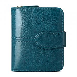 Banyanu Кошелёк, Peacock Blue (18 Card Slot Version)-Anti-Skimming
