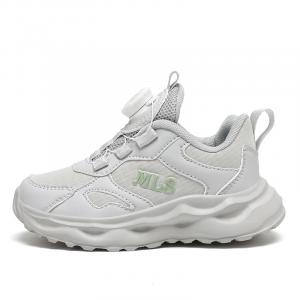 Износостойкие, легкие амортизирующие, нескользящие, антиударные беговые кроссовки Kids' Mulinsen, mls8632 серый[leather upper waterproof]