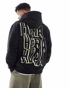 Толстовка Hera Mens с капюшоном и граффити черного цвета