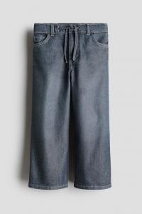 Джинсы с широкими штанинами H&M, синий