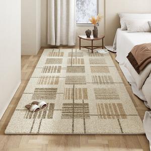 AOVOC Ковер 60х160 см из шерсти в стиле ваби-саби для спальни/гостиной, прикроватный