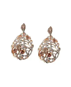 Серьги-Капельки в виде абстрактных листьев Sohi, brown