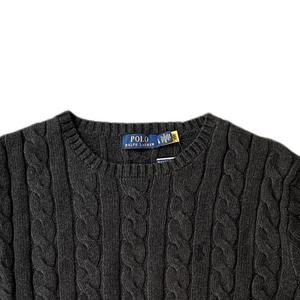 Футболка поло FW23 вязаная мужская серая Polo Ralph Lauren