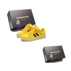 Paddington Bears Износостойкие и легкие низкие скейтерские кроссовки унисекс желто-черные, цвет Yellow Black
