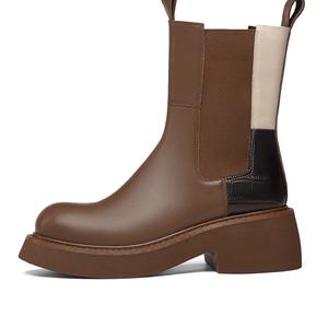 Ботинки Short Chelsea Boots 8.3cm Women's YEARCON, коричневый