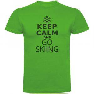 Футболка Kruskis Keep Calm and Go Skiing, зеленый