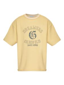 Толстовка с короткими рукавами и графическим принтом Golden Goose, желтый