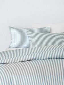 Комплект постельного белья John Lewis Ava Cotton Percale в полоску John Lewis ANYDAY, Blue/Multi