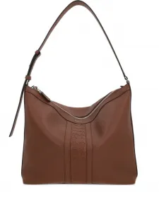 Кожаная сумка на плечо с плетеными деталями Serapian, коричневый